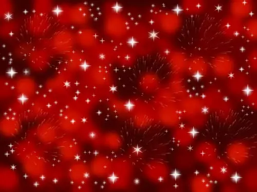 christmas stars and fireworks
