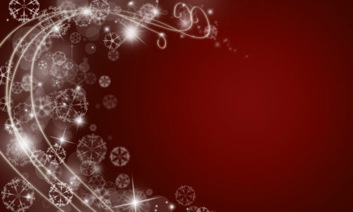 red abstract christmas swirl