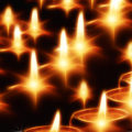 rows of candles xmas background
