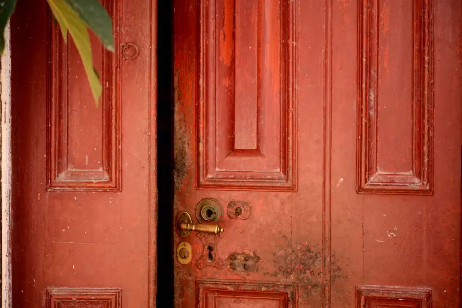 Old Red Door Background. Free stock photo.